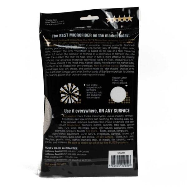Flitz Microfiber Cleaning Cloth Package