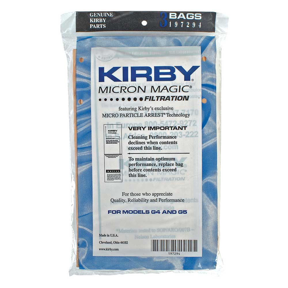 6 Kirby 839 Generation 3 micro filtration Allergen Vacuum Bags Twist Style 3 