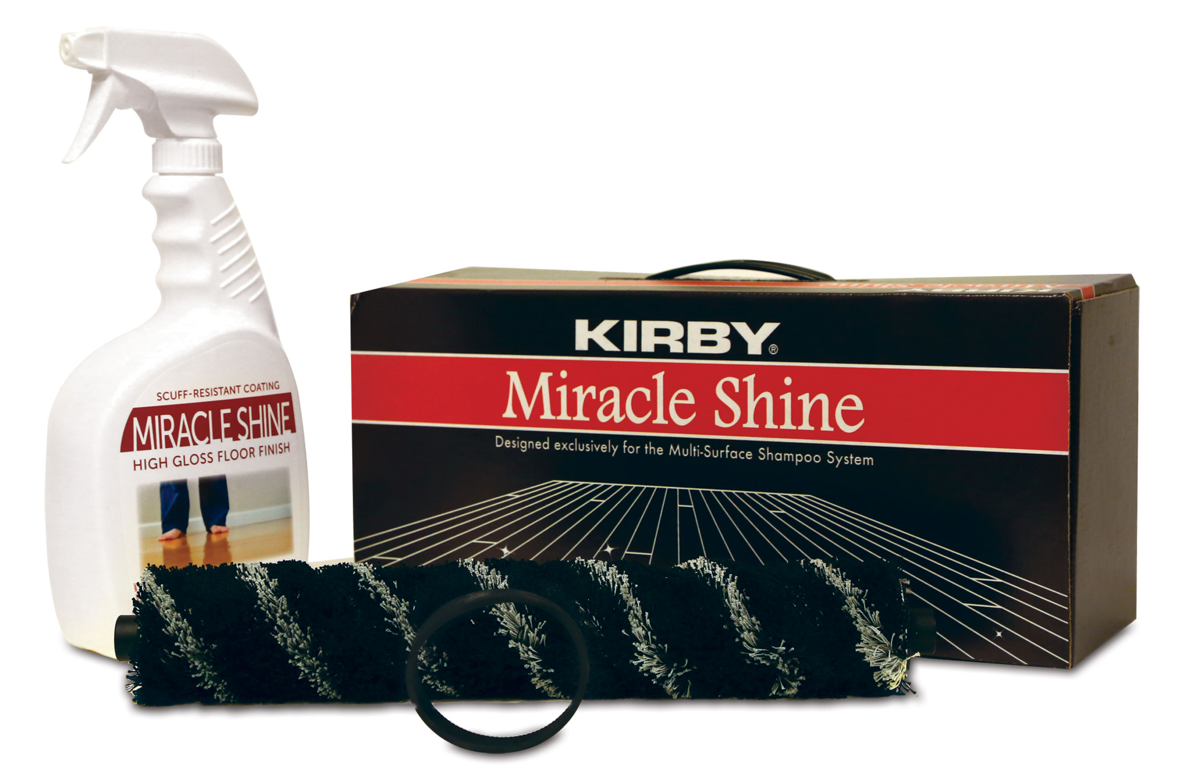 Kirby Miracle Shine Kit Polish hard floors for a long lasting high gloss!