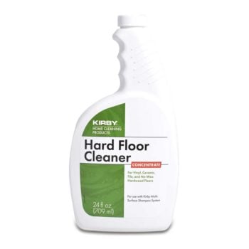 White bottle of Kirby Hard Floor Cleaner Concentrate, 24 fl oz (709 ml).