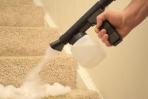 Easily remove carpet stains with the Kirby Multi Surface Shampoo System.