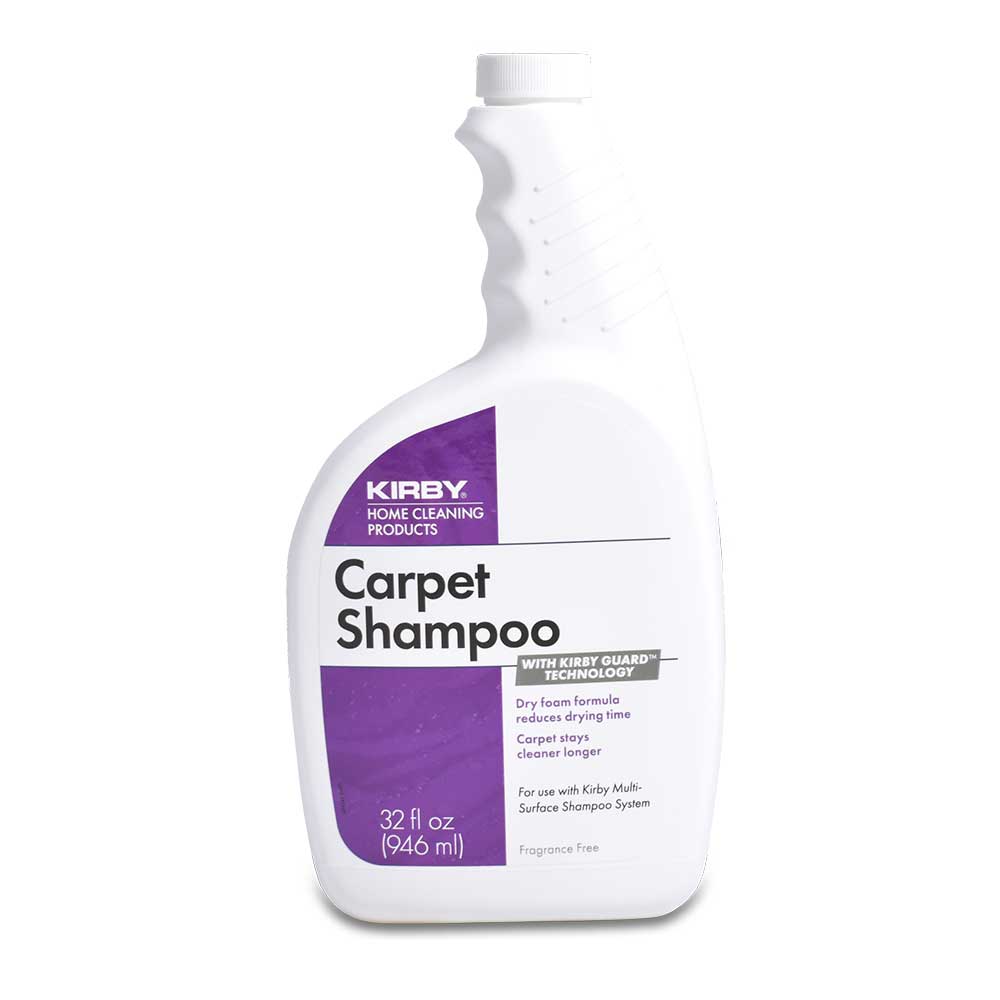 Use unscented Kirby Carpet Shampoo for a fragrance free carpet shampoo option.
