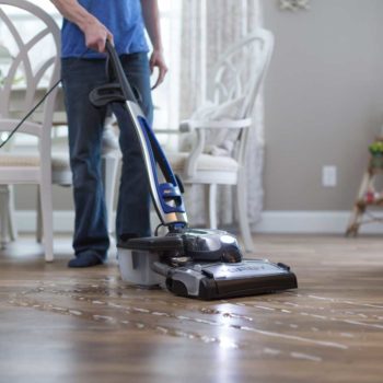 Scrub hard floors with the Kirby System.