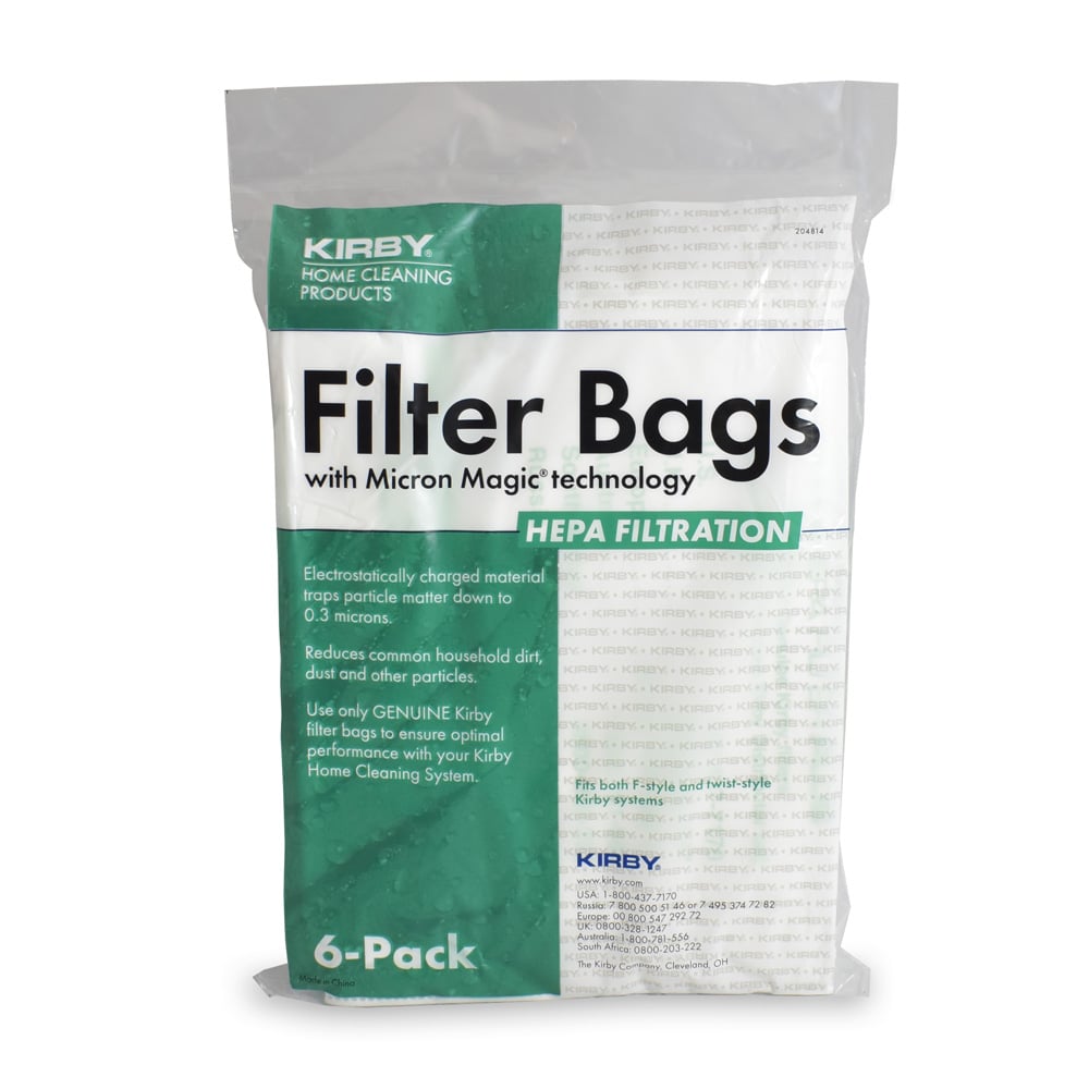 Kirby HEPA Filter Bags with MicroAllergen Plus Technology 6 pk