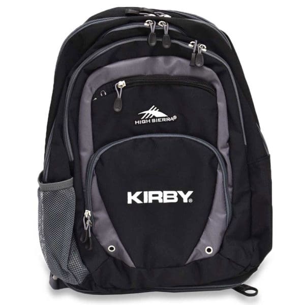 Sac à dos gris et noir de marque Kirby