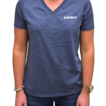 Kirby Light Blue Ladies V-neck Shirt