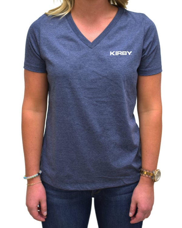 Kirby Light Blue Ladies V-neck Shirt