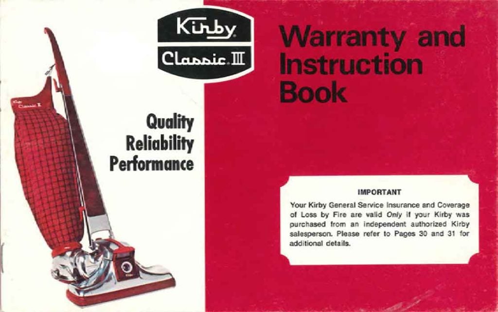 Kirby Classic III Manual
