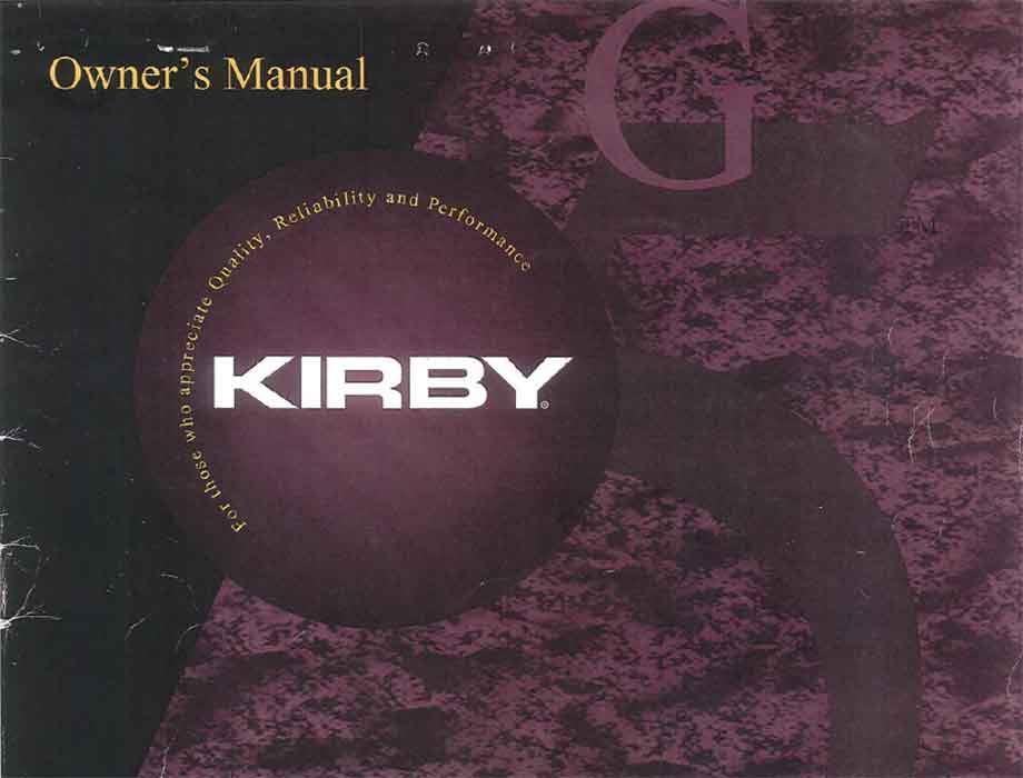 Kirby G5 Manuel du propriétaire