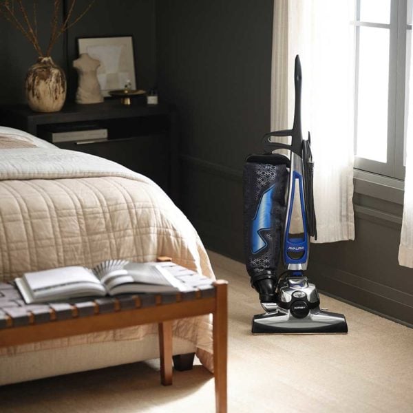 Kirby vacuum cleaner in beautiful bedroom.