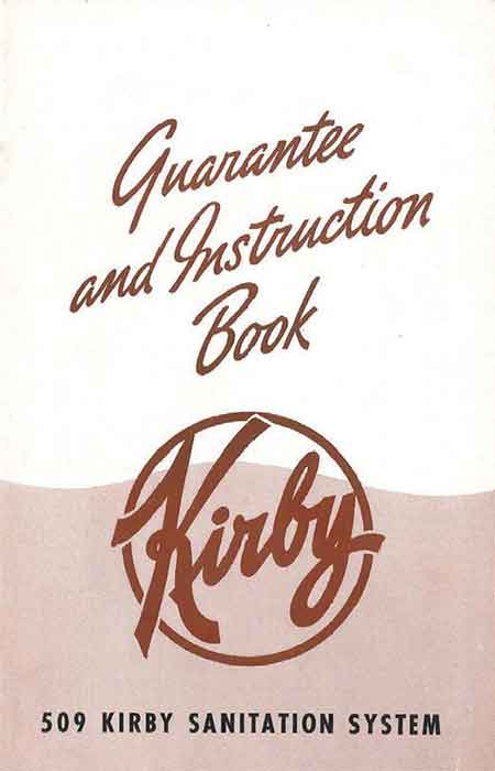 Kirby Model 509 Owner Manual