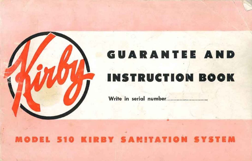 Kirby Model 510 Owner Manual