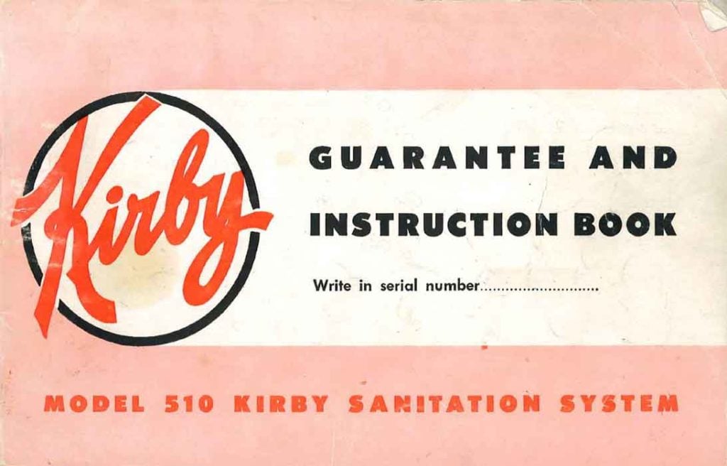 Manual del propietario Kirby modelo 510