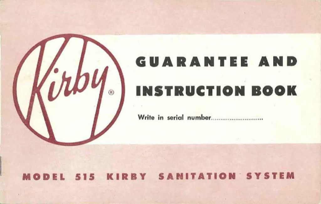 Kirby Model 515 Owner Manual