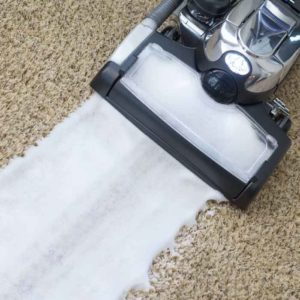 Remove stairs from carpet with Kirby shampooer.