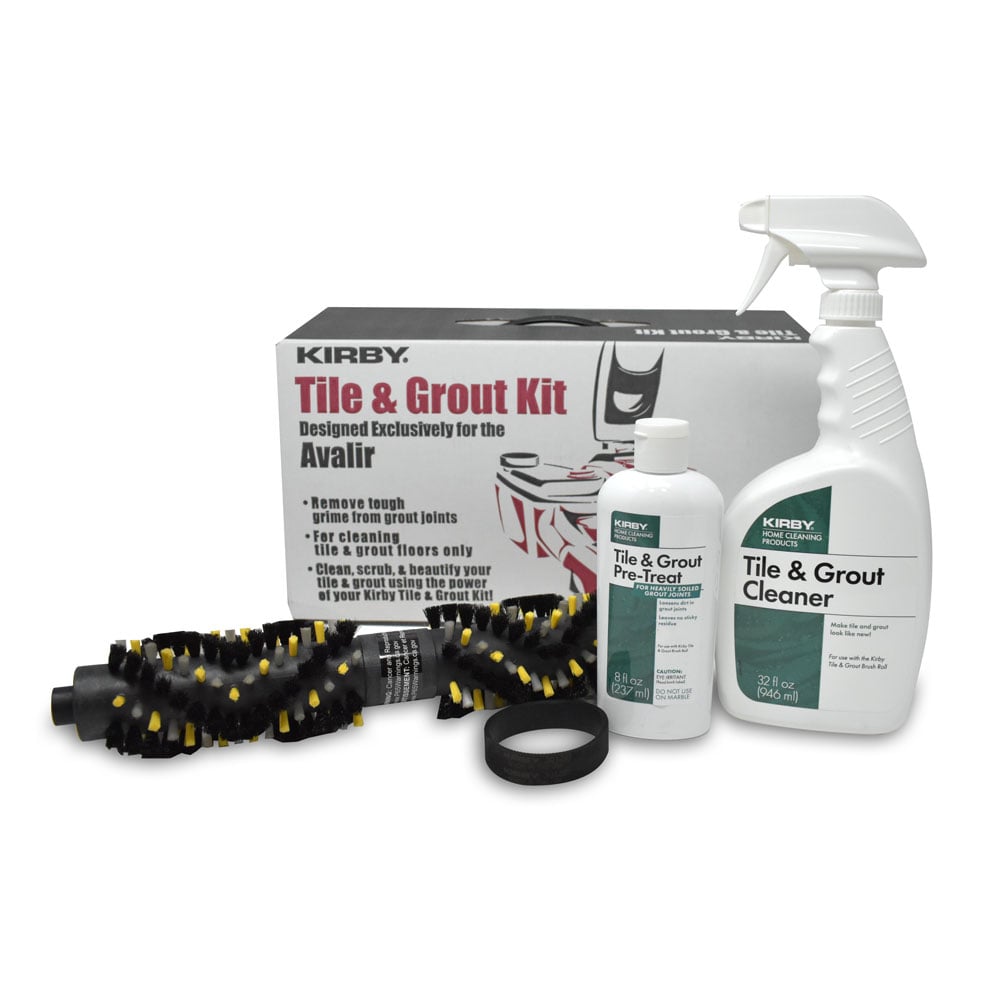Use the Kirby Tile and Grout Kit to easily clean tile and grout joints.