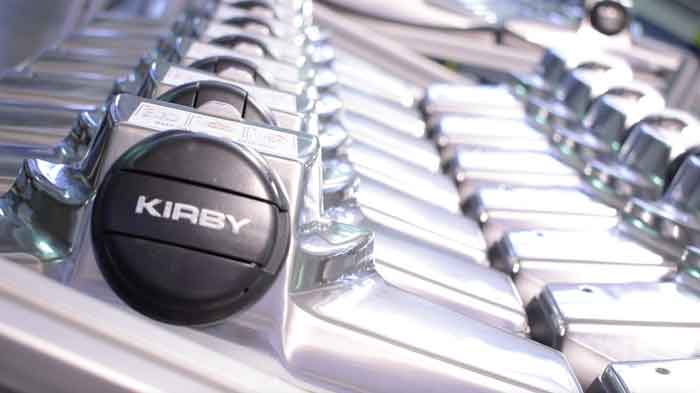 The Kirby vacuum is constructed from heavy duty aluminum and American engineering.
