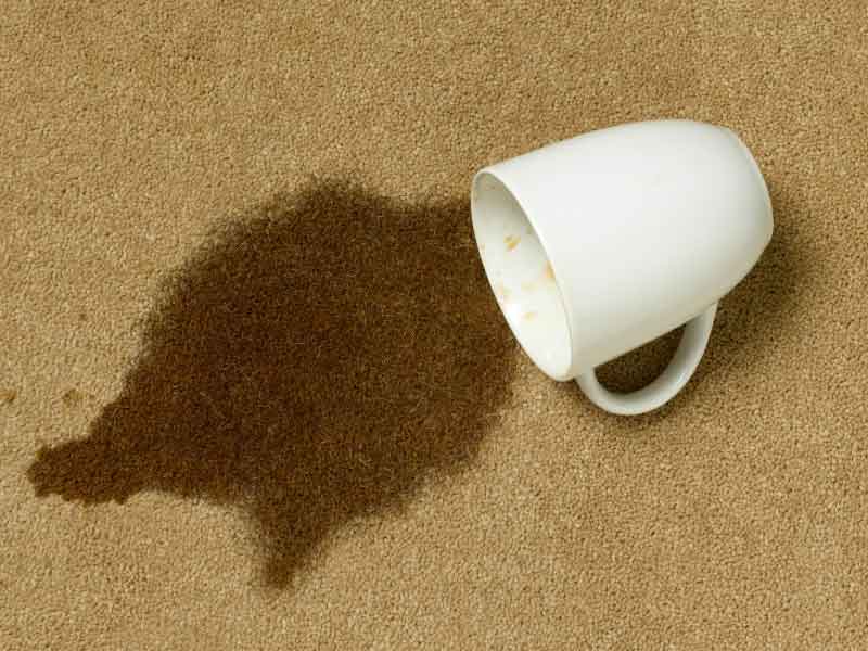 Reappearing stains are often due to carpet resoiling.