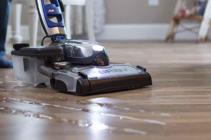 With the American made Kirby vacuum, easily mop hard floors to remove built-up dirt and grime.