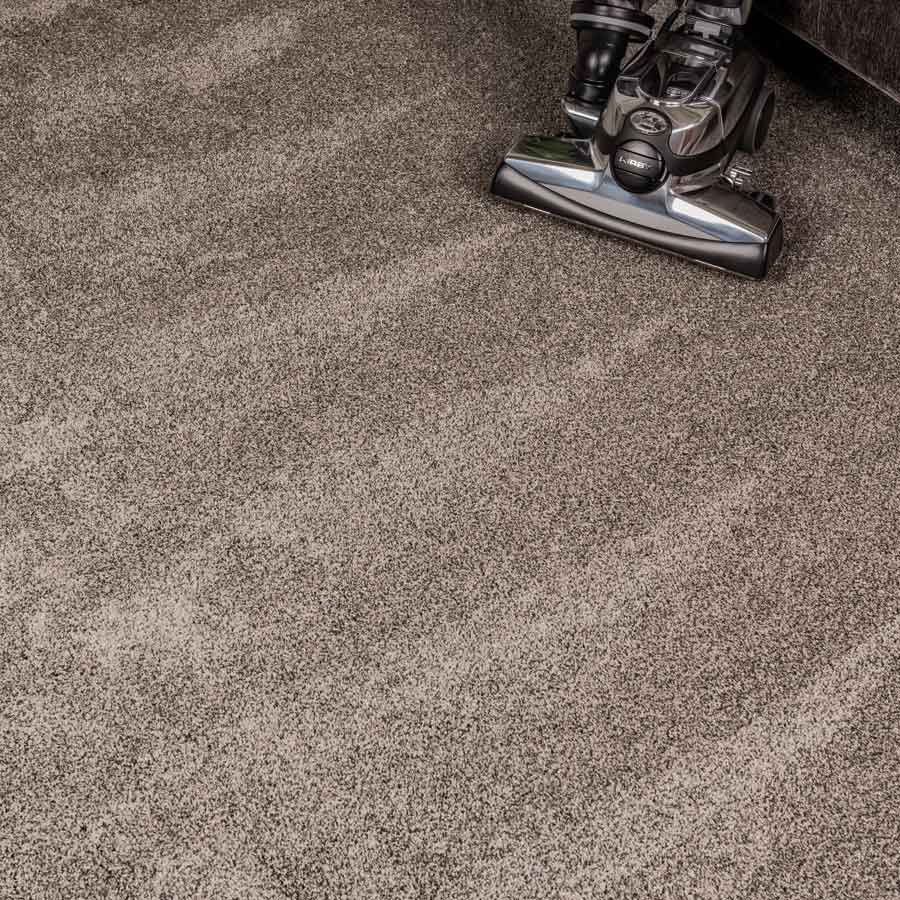Clean carpet lines after vacuuming with the Kirby vacuum cleaner.